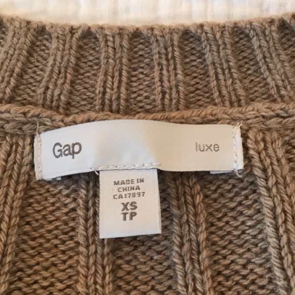 Gap Angora Blend Deep V Neck Long Sleeve Sweater - Picture 2 of 11